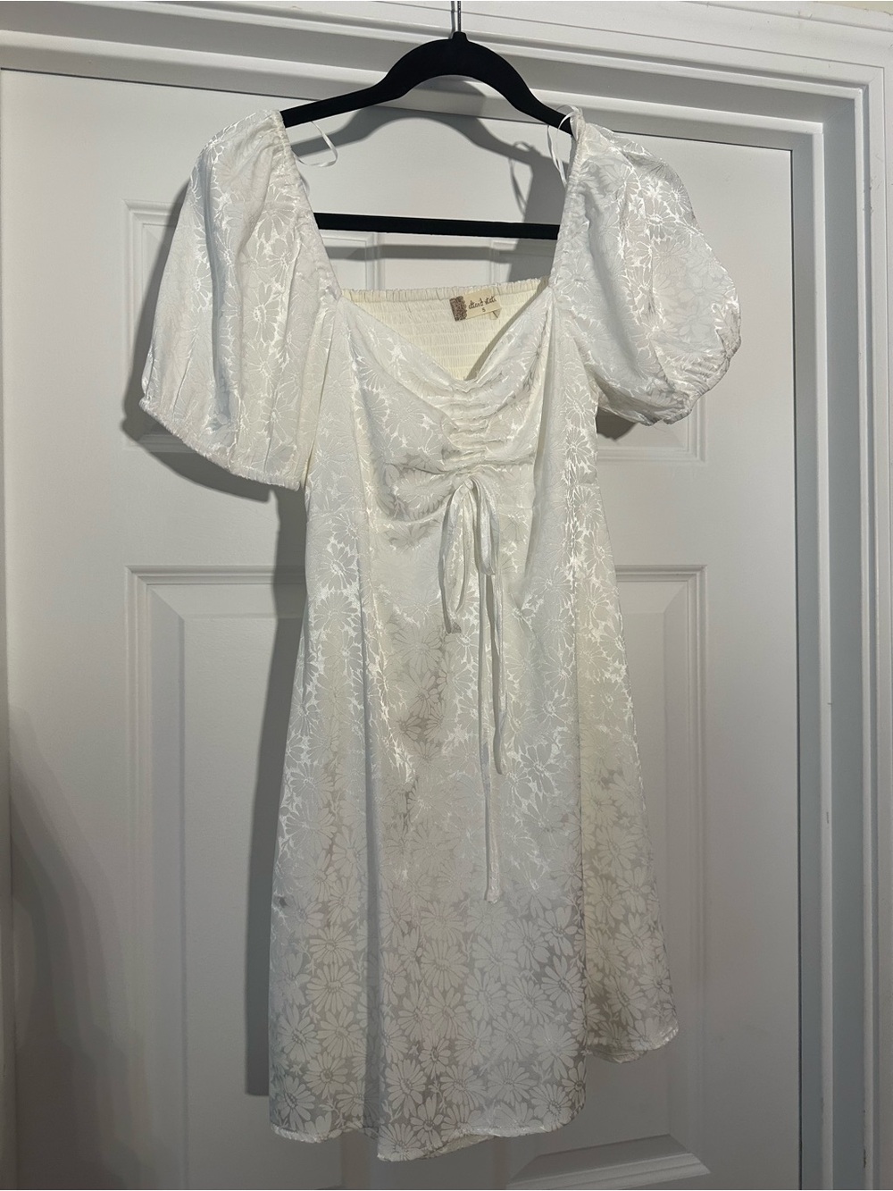 Altar'd State white daisy mini dress
